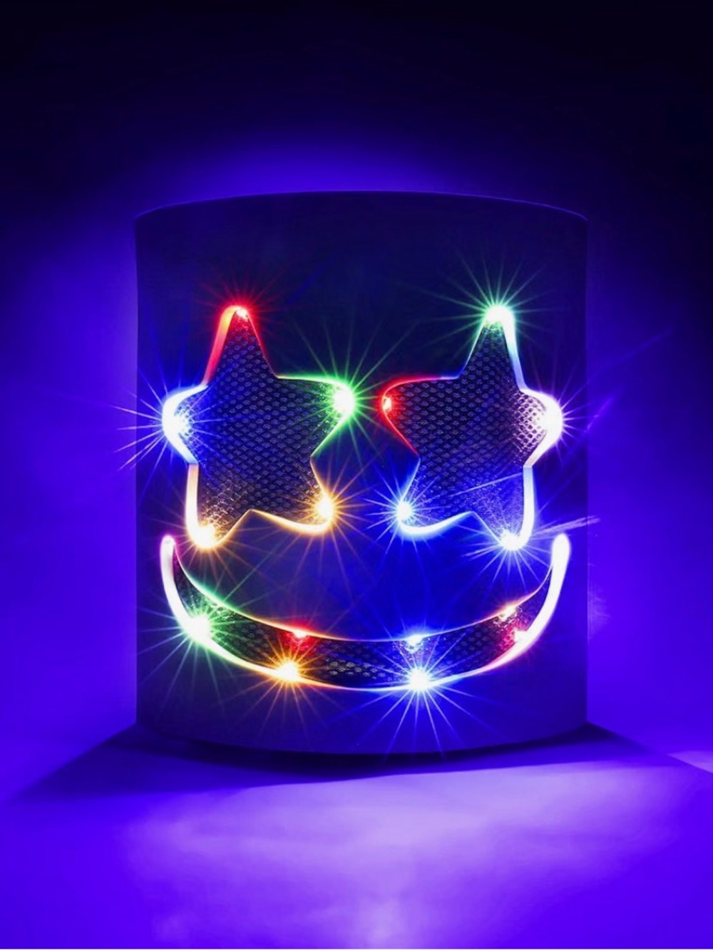 Multicolor LED Star Eye Smile Party Mask by